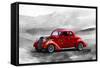 Red Car2-Ata Alishahi-Framed Stretched Canvas