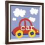 Red Car-Erin Clark-Framed Giclee Print