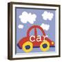 Red Car-Erin Clark-Framed Giclee Print