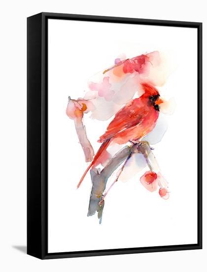 Red Cardinal, 2016-John Keeling-Framed Stretched Canvas