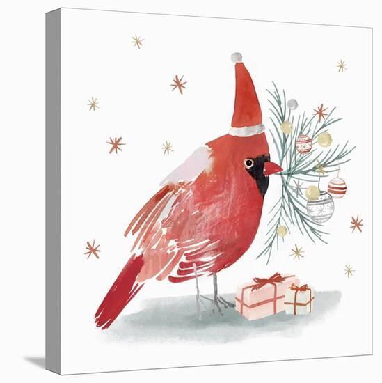 Red Cardinal I-PI Studio-Stretched Canvas