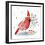 Red Cardinal I-PI Studio-Framed Art Print