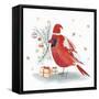 Red Cardinal II-PI Studio-Framed Stretched Canvas