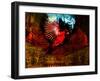 Red Cardinal Thai Temp-Daniel Stanford-Framed Art Print