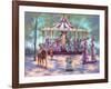 Red Carousel-Judy Mastrangelo-Framed Giclee Print