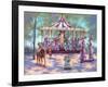 Red Carousel-Judy Mastrangelo-Framed Giclee Print