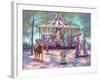 Red Carousel-Judy Mastrangelo-Framed Giclee Print