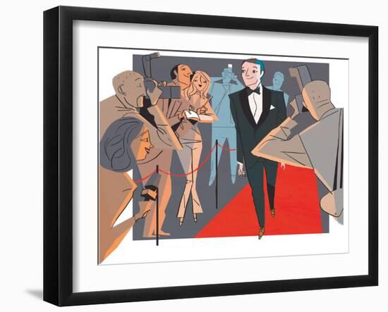 Red Carpet-A Richard Allen-Framed Giclee Print