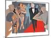 Red Carpet-A Richard Allen-Mounted Giclee Print