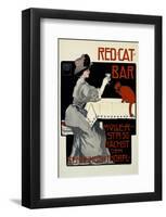 Red Cat Bar-Georges Rogier-Framed Art Print