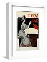Red Cat Bar-Georges Rogier-Framed Art Print