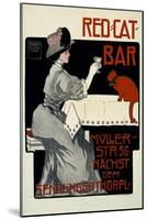 Red Cat Bar-Georges Rogier-Mounted Art Print