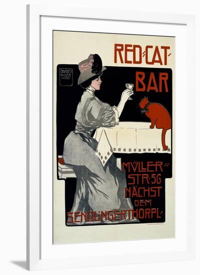 Red Cat Bar-Georges Rogier-Framed Art Print