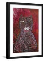 Red Cat-Oxana Zaika-Framed Giclee Print