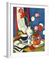 Red Chair and Tulips, c.1919-Samuel John Peploe-Framed Art Print