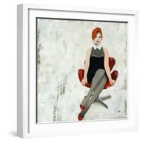 Red Chair-Clayton Rabo-Framed Giclee Print