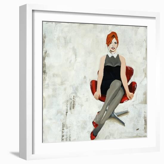 Red Chair-Clayton Rabo-Framed Giclee Print