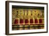 Red Chairs in Old Control Room-Nathan Wright-Framed Photographic Print