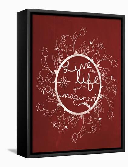 Red Chalk Imagine-Lauren Gibbons-Framed Stretched Canvas