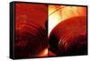 Red Champagne-Sebastien Lory-Framed Stretched Canvas