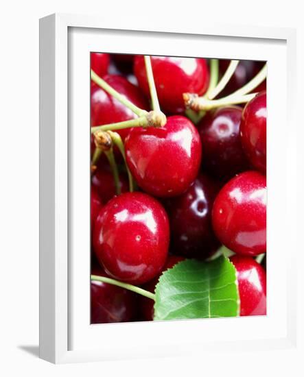 Red Cherries (Close-Up)-Foodcollection-Framed Photographic Print