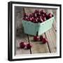 Red Cherries on Wood-Tom Quartermaine-Framed Giclee Print