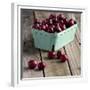 Red Cherries on Wood-Tom Quartermaine-Framed Giclee Print