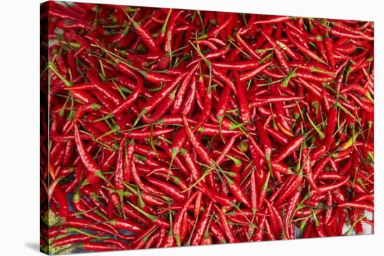 Red chili, Dong Ba Market, Hue, Thua Thien-Hue Province, Vietnam-David Wall-Stretched Canvas