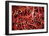 Red Chili Peppers (Ocotlan Market, Oaxaca, Mexico)-Marco Cristofori-Framed Photographic Print