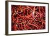 Red Chili Peppers (Ocotlan Market, Oaxaca, Mexico)-Marco Cristofori-Framed Photographic Print