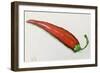 Red chilli pepper  acrylic-Sarah Thompson-Engels-Framed Giclee Print