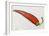 Red chilli pepper  acrylic-Sarah Thompson-Engels-Framed Giclee Print