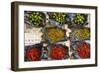 Red Chilli Peppers and Limes-Nico Tondini-Framed Photographic Print