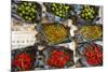 Red Chilli Peppers and Limes-Nico Tondini-Mounted Photographic Print