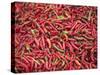 Red Chillies for Sale at Paro Open-Air Market, Red and Green Chillies are Very Important Ingredient-Nigel Pavitt-Stretched Canvas