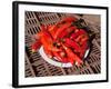 Red chillies for sale at Saturday animal market, Otavalo, Imbabura Province, Ecuador-null-Framed Photographic Print