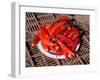 Red chillies for sale at Saturday animal market, Otavalo, Imbabura Province, Ecuador-null-Framed Photographic Print