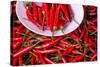 Red Chillies on Sale in Town Market, Kengtung (Kyaingtong), Shan State, Myanmar (Burma), Asia-Lee Frost-Stretched Canvas