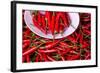 Red Chillies on Sale in Town Market, Kengtung (Kyaingtong), Shan State, Myanmar (Burma), Asia-Lee Frost-Framed Photographic Print