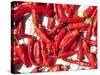 Red Chillis Drying in the Sun Punakha Valley, Bhutan, Asia-Lee Frost-Stretched Canvas