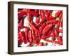 Red Chillis Drying in the Sun Punakha Valley, Bhutan, Asia-Lee Frost-Framed Photographic Print