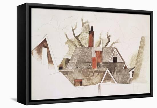 Red Chimneys-Charles Demuth-Framed Stretched Canvas