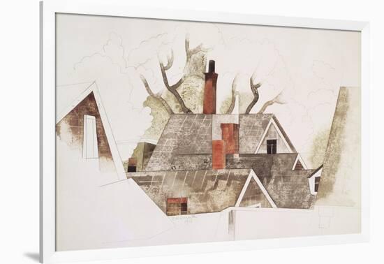 Red Chimneys-Charles Demuth-Framed Giclee Print