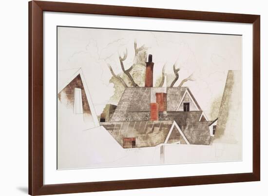 Red Chimneys-Charles Demuth-Framed Giclee Print