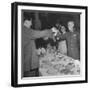Red Chinese Leader Mao Tse Tung and Chiang Kai Shek Toasting One Another-null-Framed Photographic Print