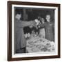 Red Chinese Leader Mao Tse Tung and Chiang Kai Shek Toasting One Another-null-Framed Photographic Print