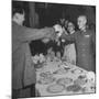 Red Chinese Leader Mao Tse Tung and Chiang Kai Shek Toasting One Another-null-Mounted Photographic Print