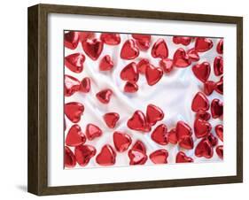 Red Chocolate Hearts for Valentine's Day-Brigitte Krauth-Framed Photographic Print