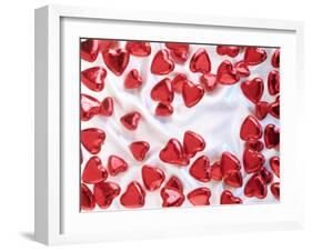 Red Chocolate Hearts for Valentine's Day-Brigitte Krauth-Framed Photographic Print