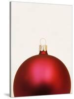 Red Christmas tree decorations-null-Stretched Canvas